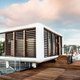 Illustration for article titled This Tiny Hotel Pod Sits on the Roof of a 60-Year-Old Historic Building